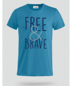 Free & Brave T-shirt Basic Uomo