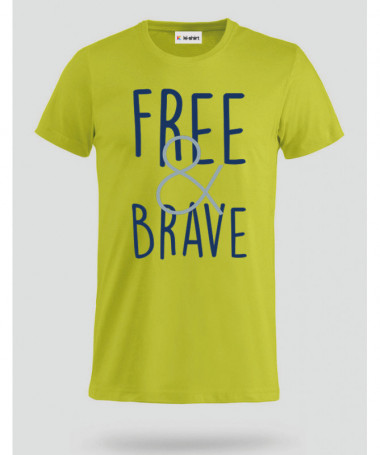 Free & Brave T-shirt Basic Uomo