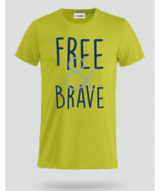 Free & Brave T-shirt Basic Uomo
