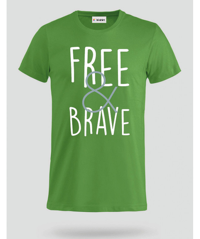 Free & Brave T-shirt Basic Uomo