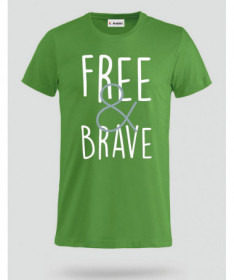 Free & Brave T-shirt Basic Uomo