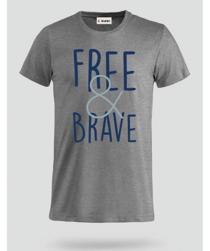 Free & Brave T-shirt Basic Uomo