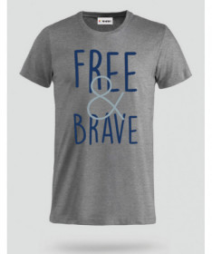 Free & Brave T-shirt Basic Uomo