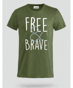Free & Brave T-shirt Basic Uomo