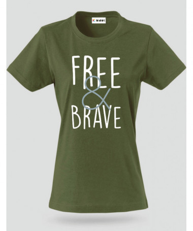 Free & Brave T-shirt Basic Donna