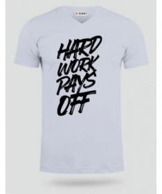 Hard Work Pays Off T-shirt Scollo V
