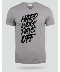 Hard Work Pays Off T-shirt Scollo V