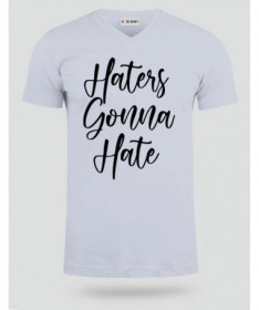 Haters Gonna Hate T-shirt Scollo V
