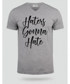 Haters Gonna Hate T-shirt Scollo V
