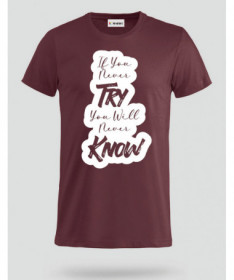 If You Never Try T-shirt Basic Uomo