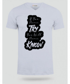 If You Never Try T-shirt Scollo V