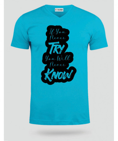 If You Never Try T-shirt Scollo V