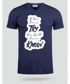 If You Never Try T-shirt Scollo V