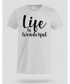 Life Is Wonderful T-shirt Basic Uomo