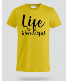 Life Is Wonderful T-shirt Basic Uomo