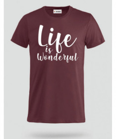 Life Is Wonderful T-shirt Basic Uomo