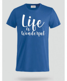 Life Is Wonderful T-shirt Basic Uomo