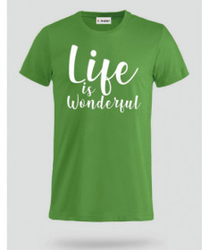 Life Is Wonderful T-shirt Basic Uomo