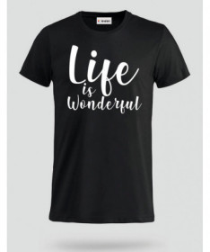 Life Is Wonderful T-shirt Basic Uomo