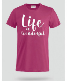 Life Is Wonderful T-shirt Basic Uomo