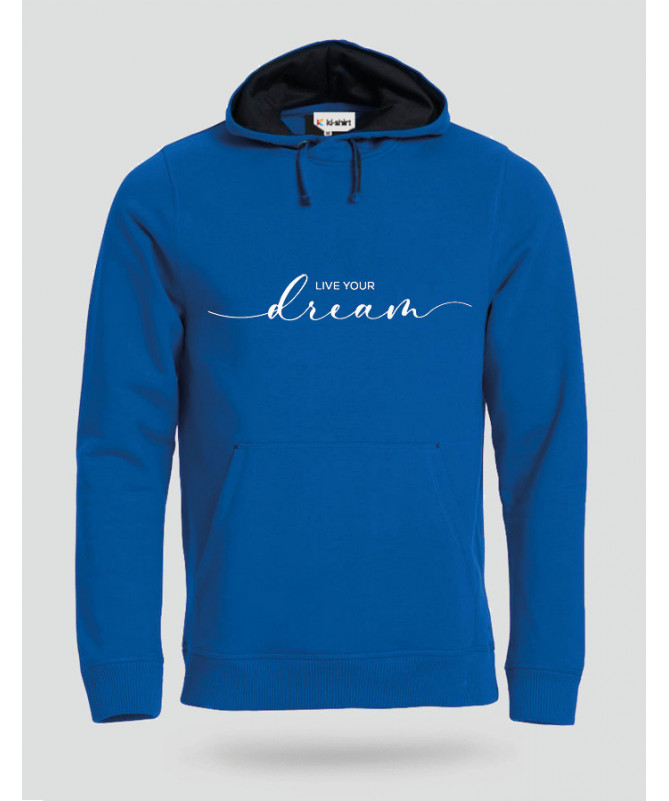 Live Your Dream Felpa Premium con cappuccio Uomo