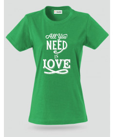 ki-shirt.com All You Need Is Love T-shirt Basic Donna