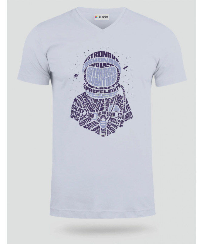 Astronaut T-shirt Scollo V