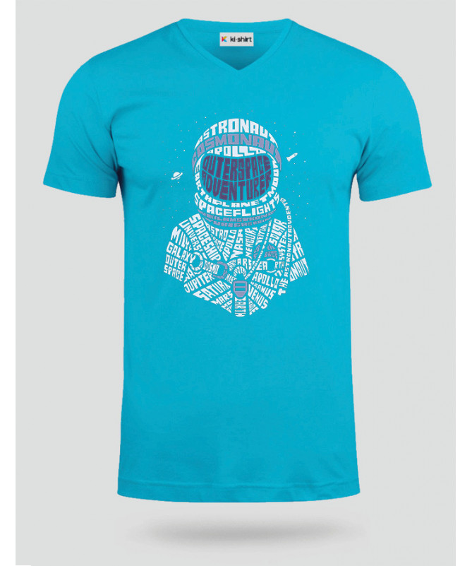Astronaut T-shirt Scollo V