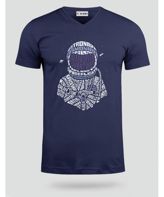 Astronaut T-shirt Scollo V