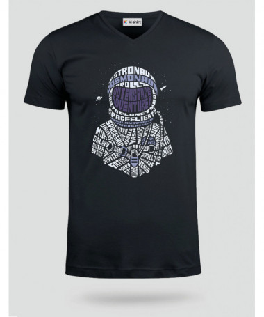 Astronaut T-shirt Scollo V