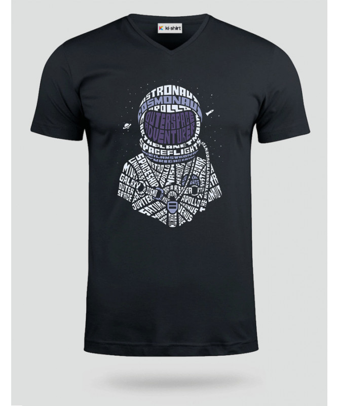 Astronaut T-shirt Scollo V