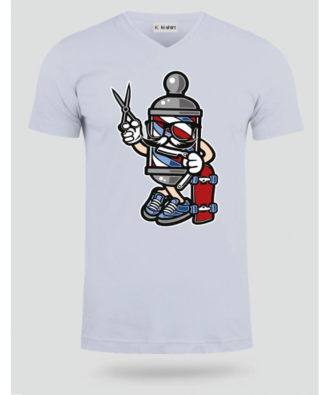 BarberSkater T-shirt Scollo V