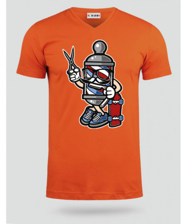 BarberSkater T-shirt Scollo V