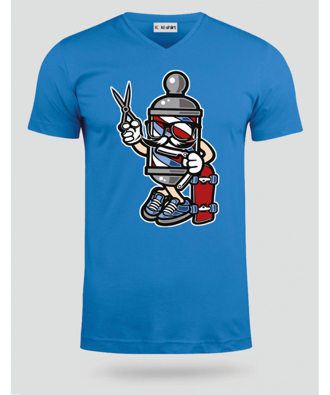 BarberSkater T-shirt Scollo V