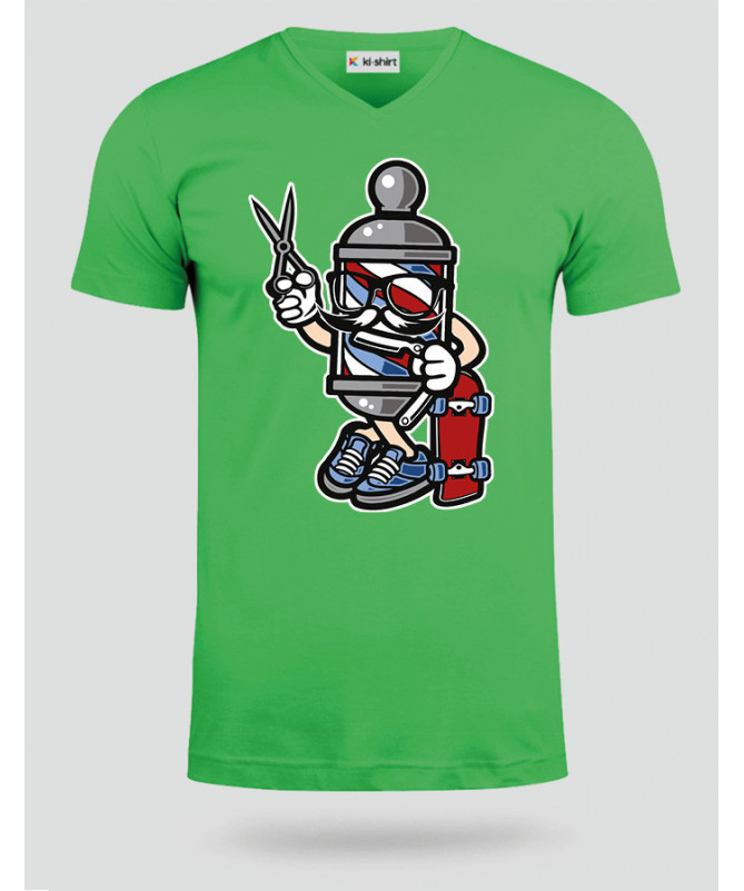 BarberSkater T-shirt Scollo V