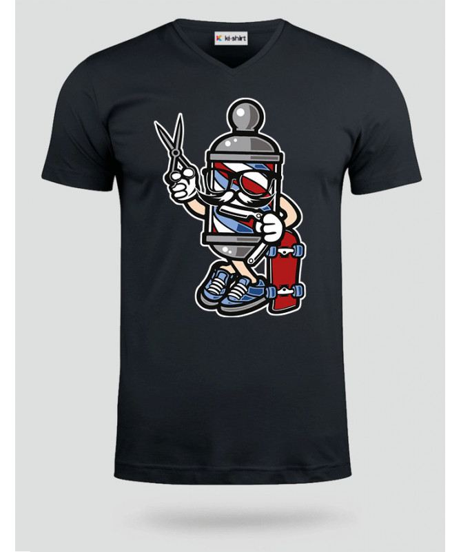 BarberSkater T-shirt Scollo V