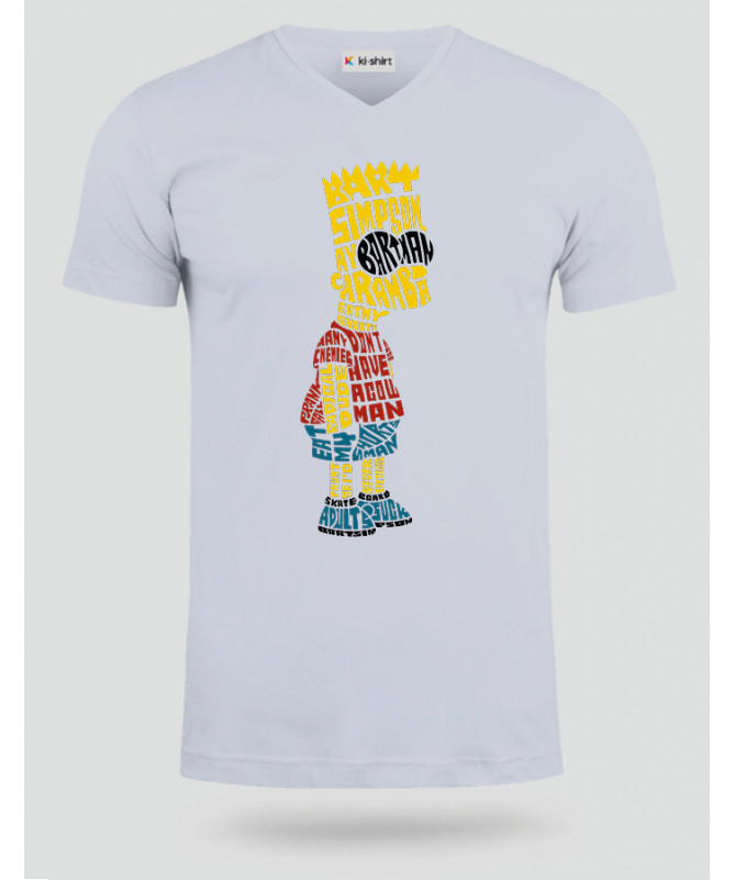 BartSimpson T-shirt Scollo V