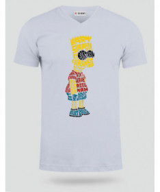 BartSimpson T-shirt Scollo V