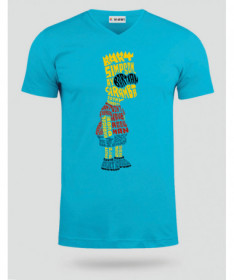 BartSimpson T-shirt Scollo V