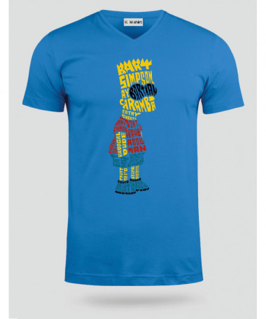 BartSimpson T-shirt Scollo V