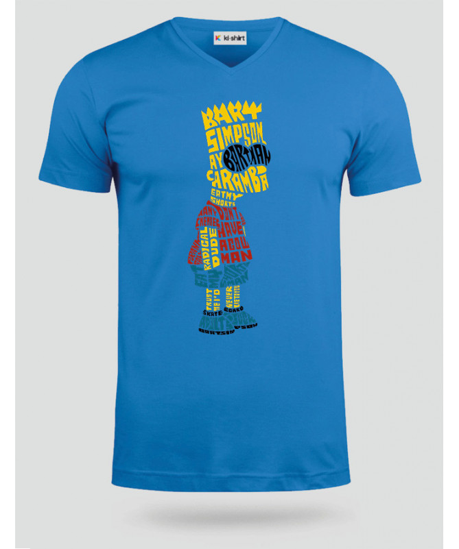 BartSimpson T-shirt Scollo V