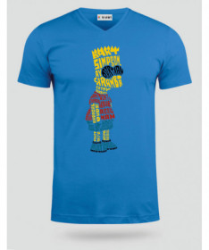 BartSimpson T-shirt Scollo V