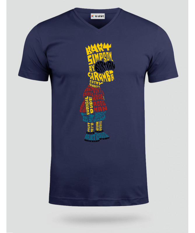 BartSimpson T-shirt Scollo V
