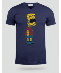 BartSimpson T-shirt Scollo V