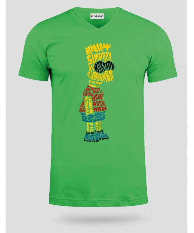 BartSimpson T-shirt Scollo V