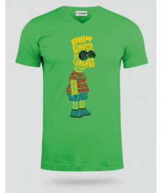 BartSimpson T-shirt Scollo V