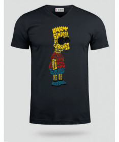 BartSimpson T-shirt Scollo V