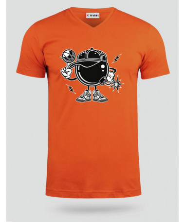 BasketballBombers T-shirt Scollo V