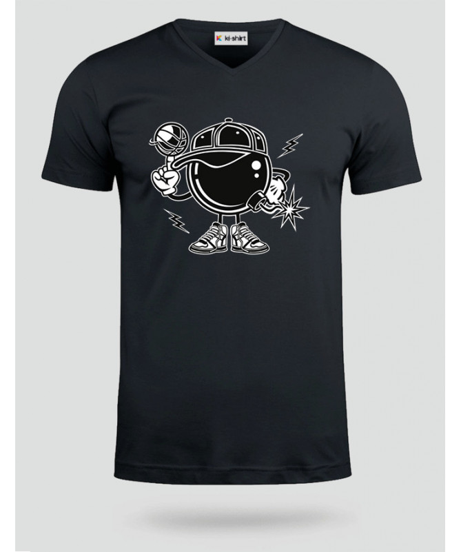 BasketballBombers T-shirt Scollo V