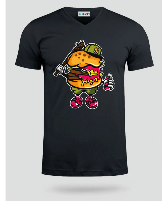 BurgerBastard T-shirt Scollo V